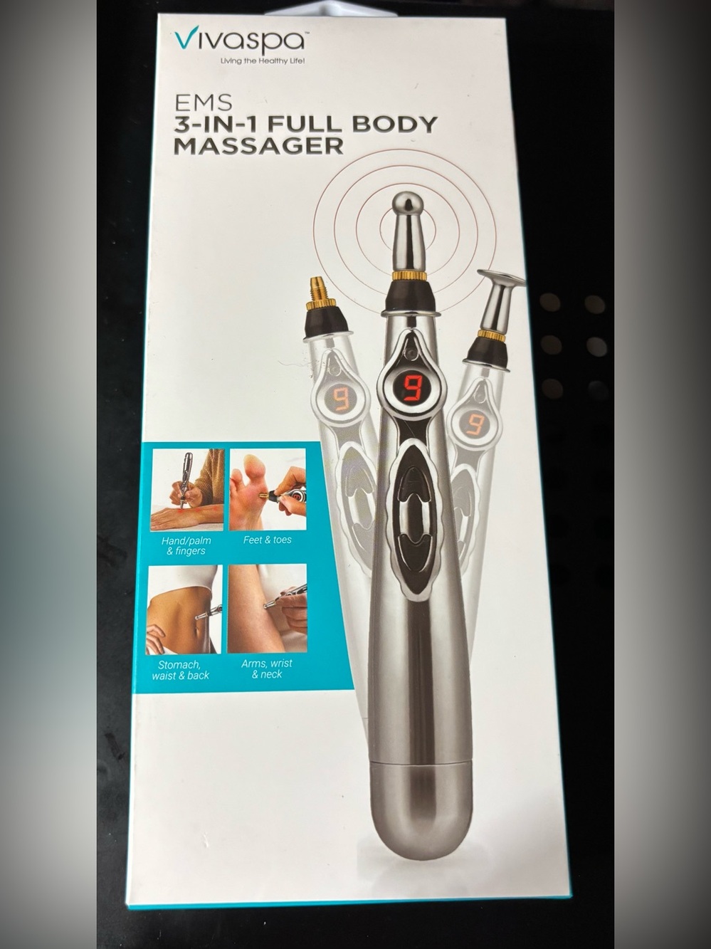 🩶NWT EMS 3-in-1 Full Body Massager - Silver
